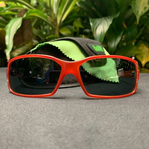 Italian Bollé Bolle Orange Tangerine Sunglasses Case Silk Cleaning Cloth Glam - Picture 1 of 14